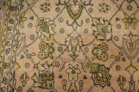 Tabriz Purple Hand Knotted 911 X 1210  Area Rug 400-17125 Image 11