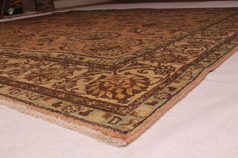 Tabriz Purple Square Hand Knotted 95 X 98  Area Rug 400-17136 Image 10