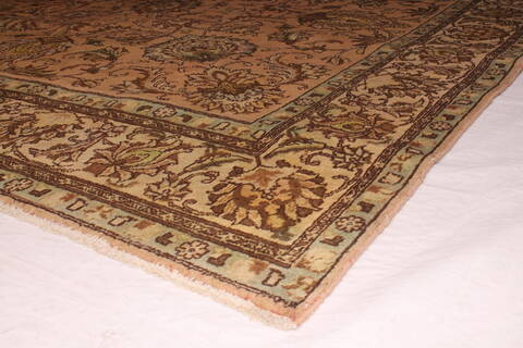 Tabriz Purple Square Hand Knotted 95 X 98  Area Rug 400-17136 Image 11