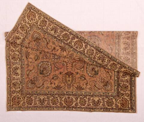 Tabriz Purple Square Hand Knotted 95 X 98  Area Rug 400-17136 Image 2