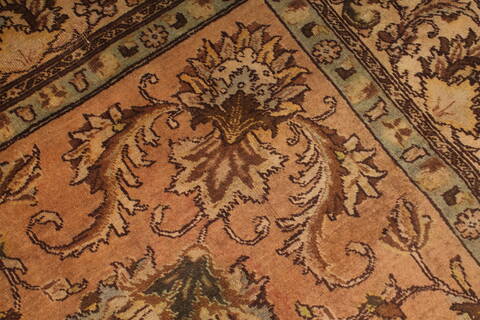 Tabriz Purple Square Hand Knotted 95 X 98  Area Rug 400-17136 Image 3