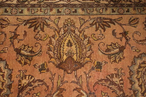 Tabriz Purple Square Hand Knotted 95 X 98  Area Rug 400-17136 Image 4