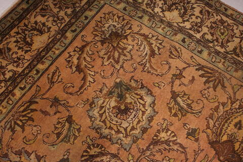 Tabriz Purple Square Hand Knotted 95 X 98  Area Rug 400-17136 Image 5