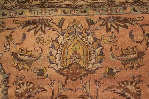 Tabriz Purple Square Hand Knotted 95 X 98  Area Rug 400-17136 Image 6