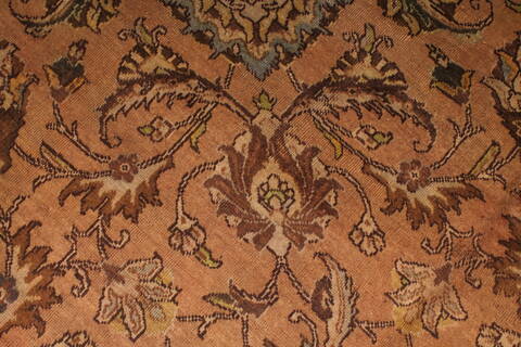 Tabriz Purple Square Hand Knotted 95 X 98  Area Rug 400-17136 Image 7