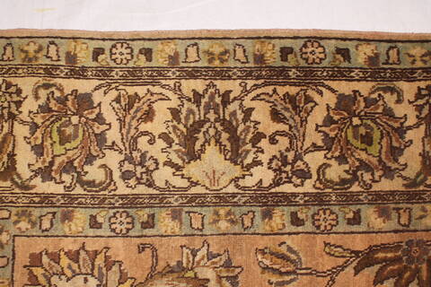 Tabriz Purple Square Hand Knotted 95 X 98  Area Rug 400-17136 Image 9