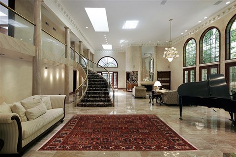 Bakhtiar Brown Hand Knotted 105 X 130  Area Rug 400-17147 Image 1