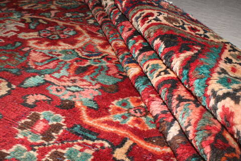 Mahal Red Square Hand Knotted 105 X 107  Area Rug 400-17154 Image 14