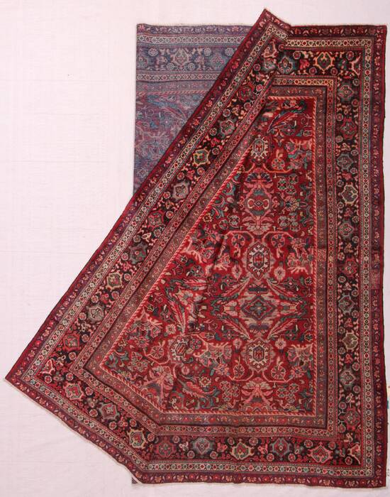 Mahal Red Square Hand Knotted 105 X 107  Area Rug 400-17154 Image 2