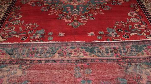 Lilihan Red Hand Knotted 104 X 1310  Area Rug 400-17156 Image 6