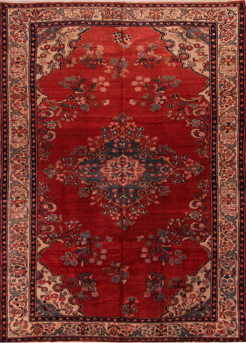 Lilihan Red Hand Knotted 104 X 1310  Area Rug 400-17156 Image 0