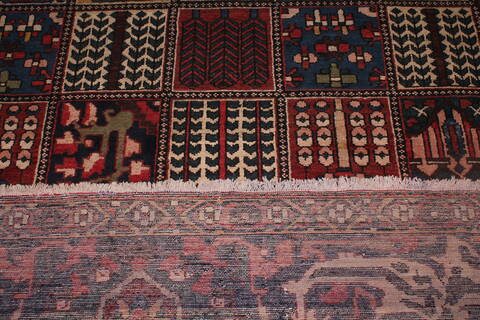 Bakhtiar Red Hand Knotted 102 X 1311  Area Rug 400-17160 Image 32