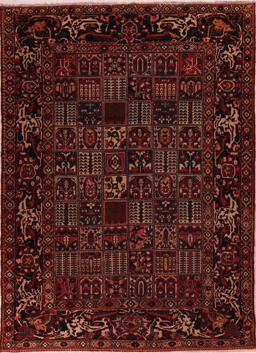 Bakhtiar Red Hand Knotted 102 X 1311  Area Rug 400-17160 Image 0