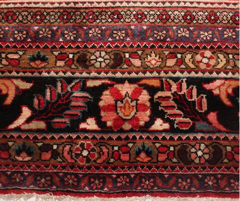 Mahal Red Hand Knotted 102 X 135  Area Rug 400-17164 Image 6