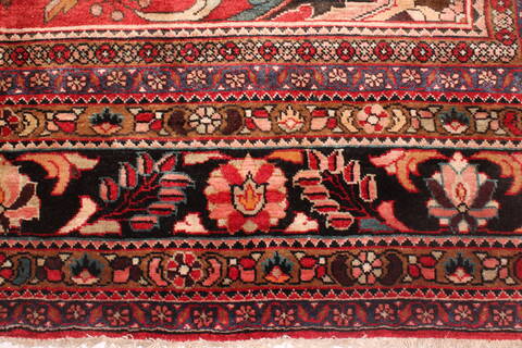 Mahal Red Hand Knotted 102 X 135  Area Rug 400-17164 Image 7