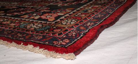 Mahal Red Hand Knotted 102 X 135  Area Rug 400-17164 Image 10