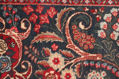 Khoy Black Hand Knotted 102 X 135  Area Rug 400-17165 Image 13