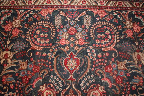 Khoy Black Hand Knotted 102 X 135  Area Rug 400-17165 Image 15