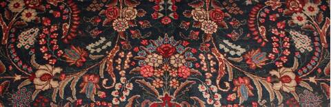 Khoy Black Hand Knotted 102 X 135  Area Rug 400-17165 Image 16