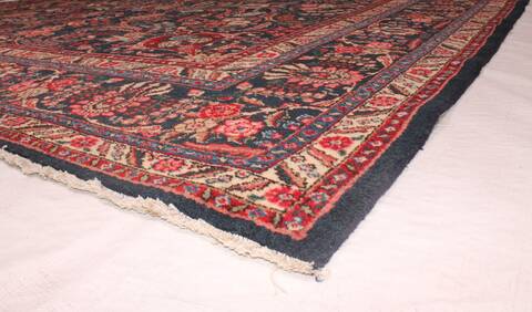 Khoy Black Hand Knotted 102 X 135  Area Rug 400-17165 Image 17