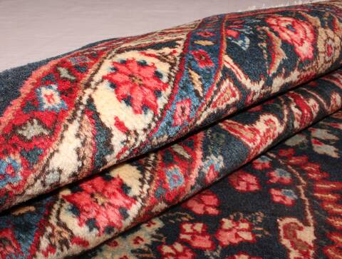 Khoy Black Hand Knotted 102 X 135  Area Rug 400-17165 Image 20