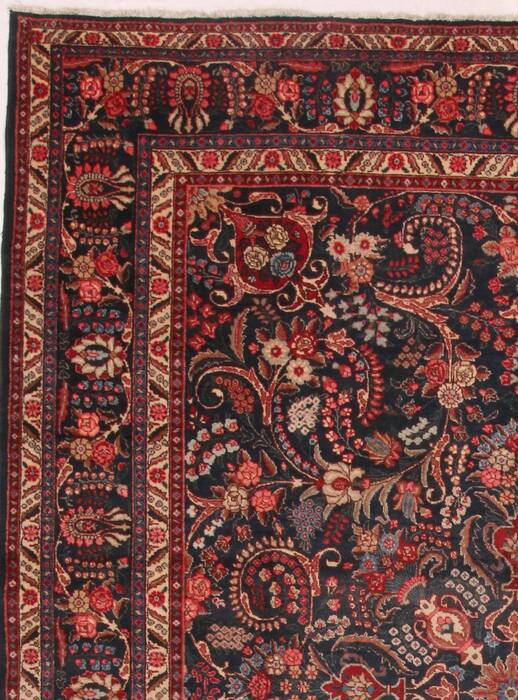 Khoy Black Hand Knotted 102 X 135  Area Rug 400-17165 Image 1