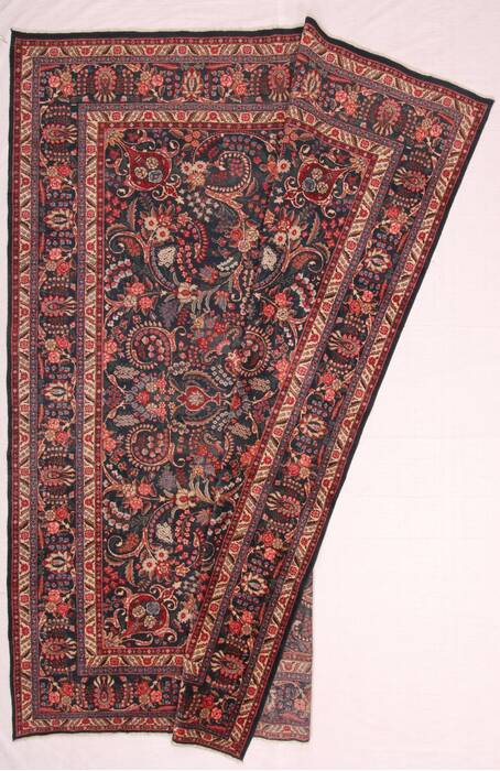 Khoy Black Hand Knotted 102 X 135  Area Rug 400-17165 Image 6