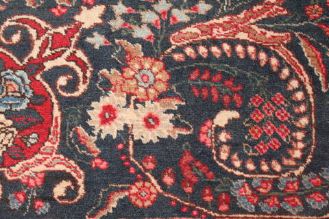 Khoy Black Hand Knotted 102 X 135  Area Rug 400-17165 Image 11