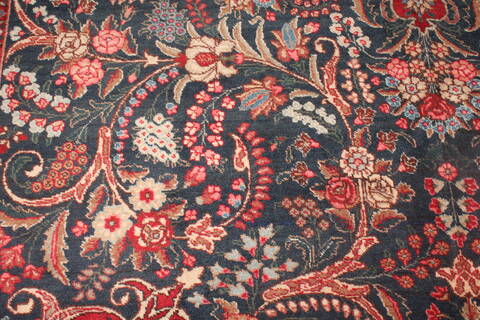 Khoy Black Hand Knotted 102 X 135  Area Rug 400-17165 Image 12