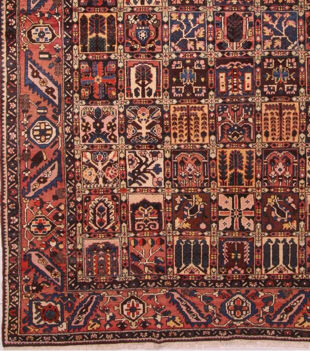 Bakhtiar Brown Hand Knotted 105 X 131  Area Rug 400-17170 Image 4