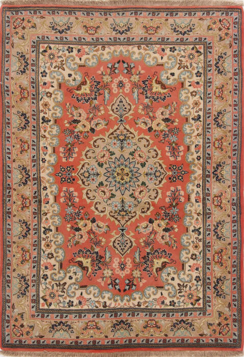 Sarouk Purple Hand Knotted 39 X 53  Area Rug 251-17171 Image 0