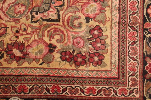 Moshk Abad Red Hand Knotted 104 X 137  Area Rug 400-17180 Image 6