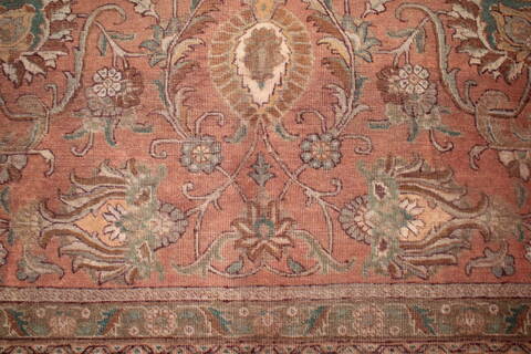 Tabriz Purple Square Hand Knotted 101 X 113  Area Rug 400-17190 Image 12