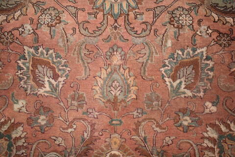 Tabriz Purple Square Hand Knotted 101 X 113  Area Rug 400-17190 Image 14