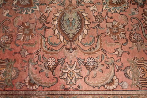 Tabriz Purple Square Hand Knotted 101 X 113  Area Rug 400-17190 Image 17