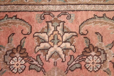 Tabriz Purple Square Hand Knotted 101 X 113  Area Rug 400-17190 Image 1
