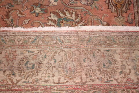 Tabriz Purple Square Hand Knotted 101 X 113  Area Rug 400-17190 Image 20