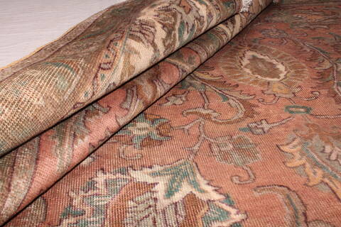 Tabriz Purple Square Hand Knotted 101 X 113  Area Rug 400-17190 Image 22