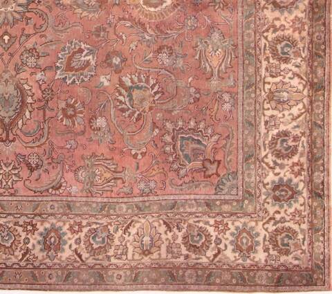 Tabriz Purple Square Hand Knotted 101 X 113  Area Rug 400-17190 Image 4