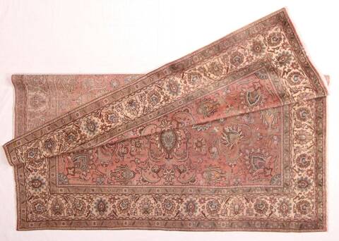 Tabriz Purple Square Hand Knotted 101 X 113  Area Rug 400-17190 Image 5