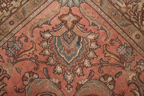 Tabriz Purple Square Hand Knotted 101 X 113  Area Rug 400-17190 Image 6