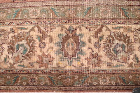 Tabriz Purple Square Hand Knotted 101 X 113  Area Rug 400-17190 Image 7