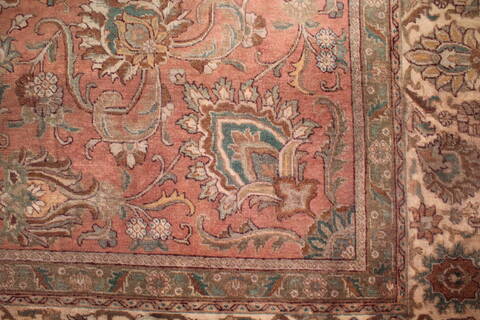 Tabriz Purple Square Hand Knotted 101 X 113  Area Rug 400-17190 Image 9