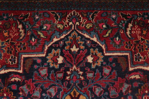 Mashad Purple Hand Knotted 111 X 164  Area Rug 400-17207 Image 10