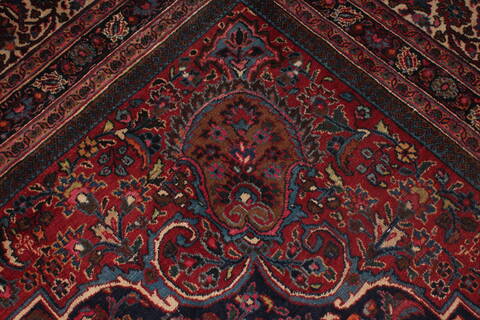 Mashad Purple Hand Knotted 111 X 164  Area Rug 400-17207 Image 11