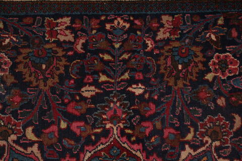 Mashad Purple Hand Knotted 111 X 164  Area Rug 400-17207 Image 13