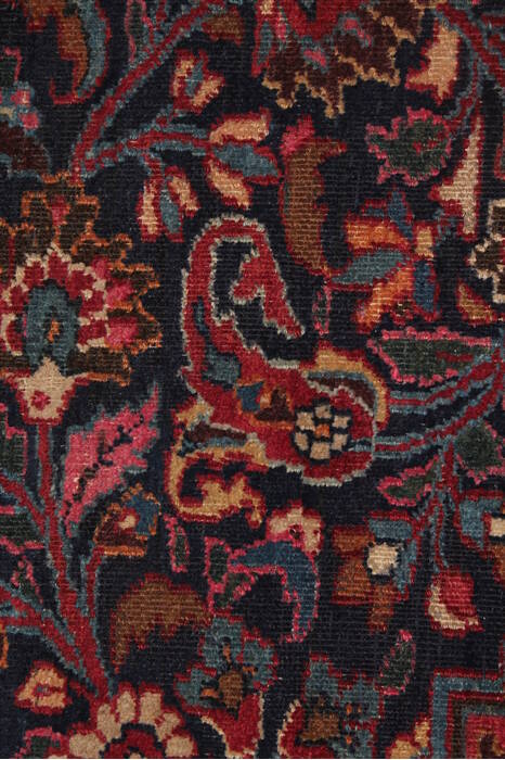 Mashad Purple Hand Knotted 111 X 164  Area Rug 400-17207 Image 15