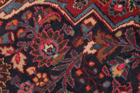 Mashad Purple Hand Knotted 111 X 164  Area Rug 400-17207 Image 17