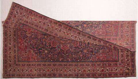 Mashad Purple Hand Knotted 111 X 164  Area Rug 400-17207 Image 4