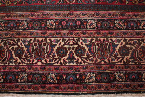 Mashad Purple Hand Knotted 111 X 164  Area Rug 400-17207 Image 5